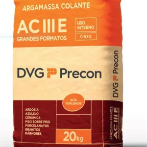 Argamassa AC-III-E Grandes Formatos Cinza 20Kg - Precon
